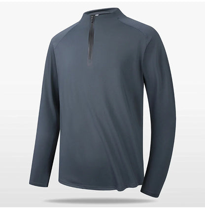 High Quality Mens Outdoor Hiking Golf Running Breathable Polo Shirt Office Casual Polo Long-Sleeved Sports Base Shirt Tops
