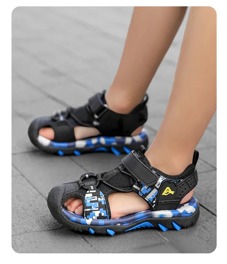 Summer Boys Sandals Casual Children Kids Outdoor Shoes Rubber School Breathable Open ToeBoy Beach Fashion Sandal