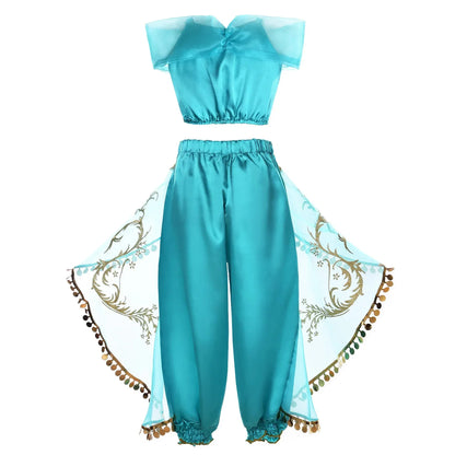Girls Princess Dress Kids Disney Elsa Anna Snow White Aurora Sofia Rapunzel Cinderella Halloween Costume Children Birthday Party