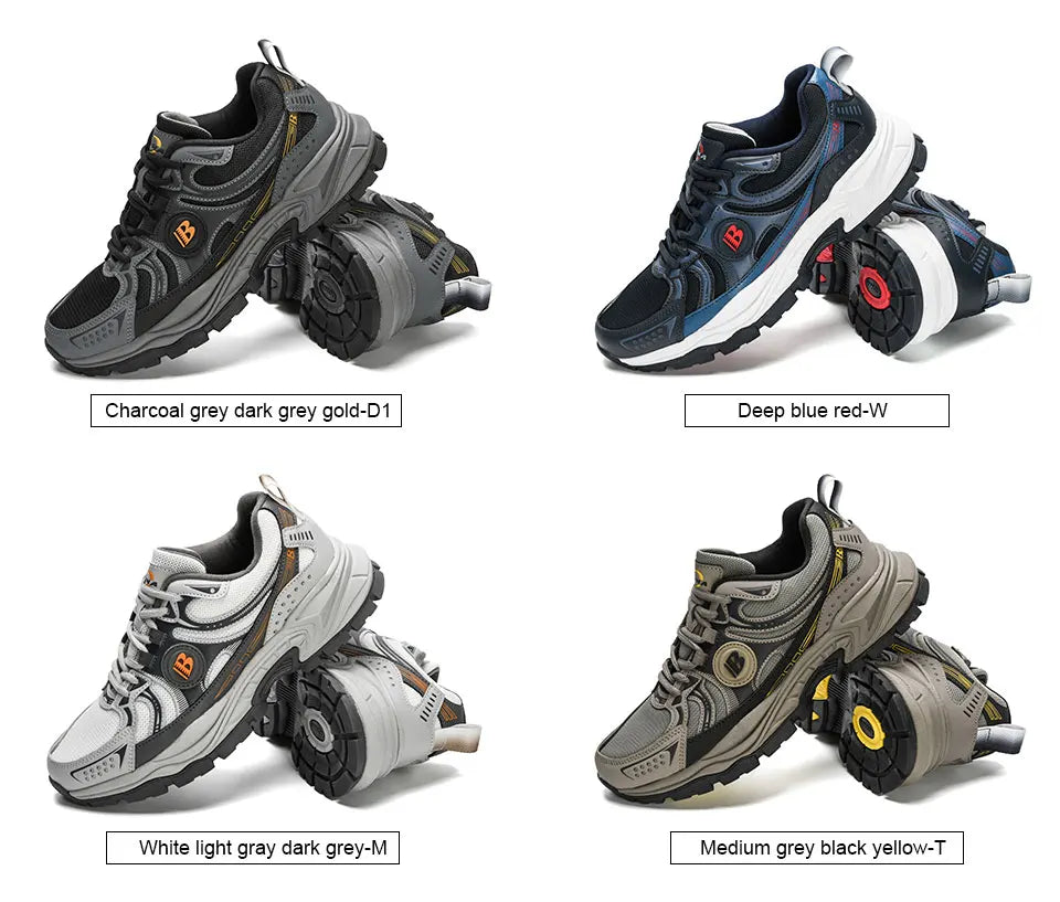 New Designers Action Leather Mesh Jogging Shoes Men Breathable Running Shoes Walking Sports Sneakers Athletic Trainers