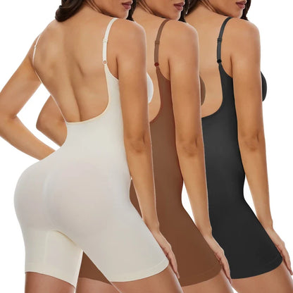 Low Back New Bodysuit Shapewear Women Mesh Butt Lifter Smooth Body Shaper Backless Slimming Contour Flat Belly Corset