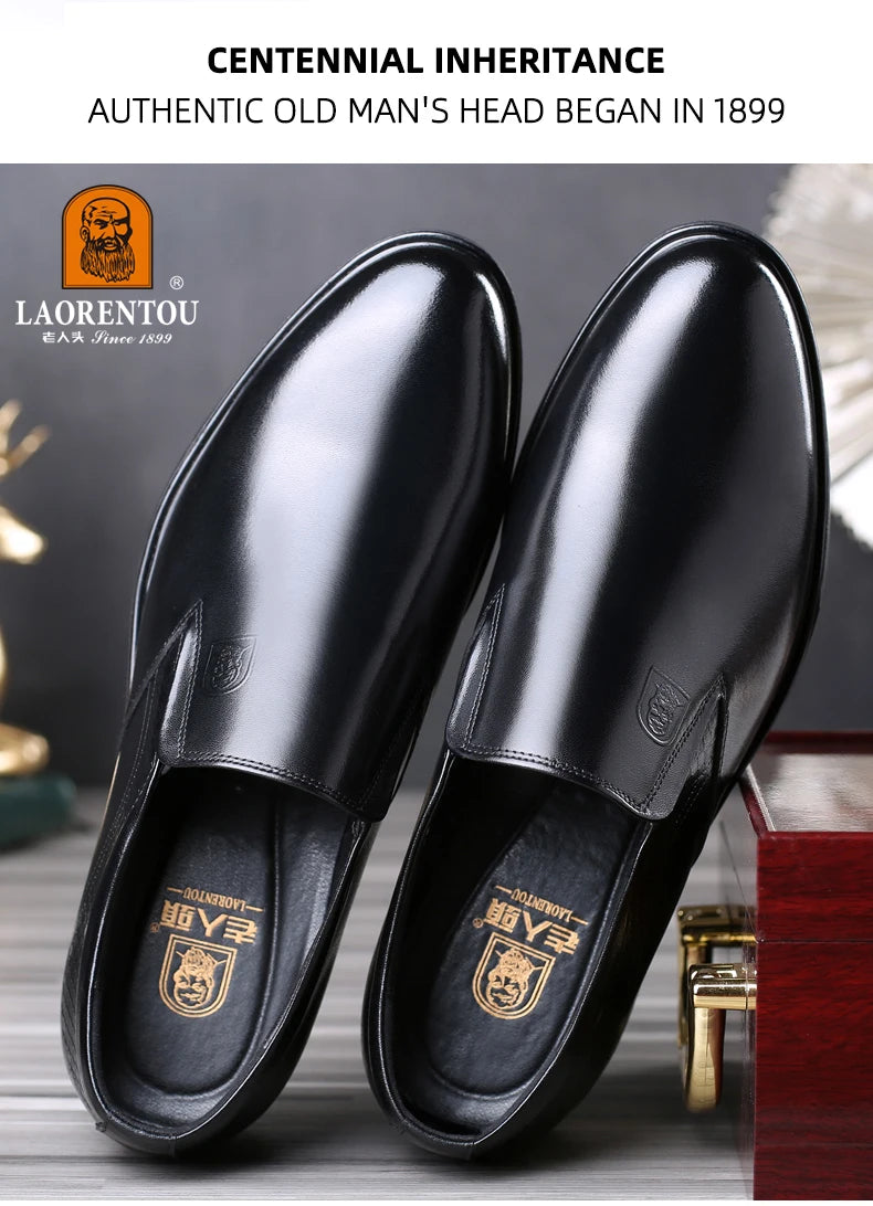 Genuine leather breathable business casual leather shoes Korean version formal British commuting leather shoes