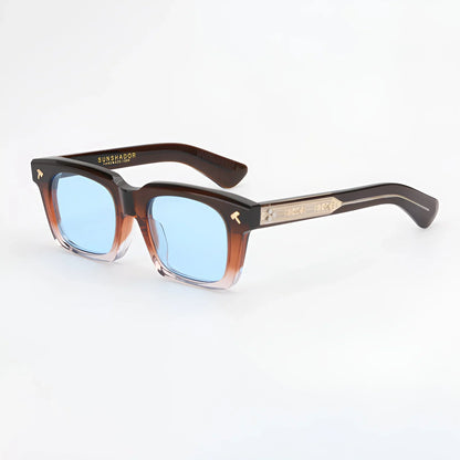 Top Quality Luxury Square Acetate Men Sunglasses Women Classic Sunglasses Outdoor UV400 Protection Custom Prescription Lenses