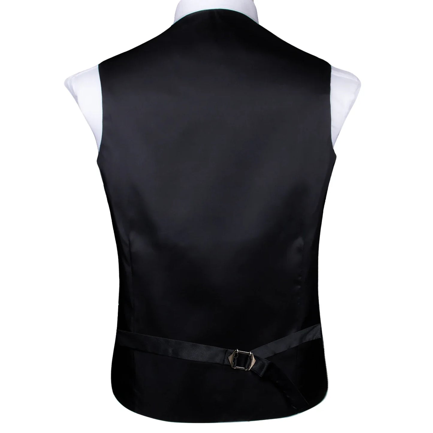 Jacquard Silk Mens Waistcoat Tie Set Sleeveless Jacket Necktie Hanky Cufflinks Suit Gold Blue Black Vest Wedding Business