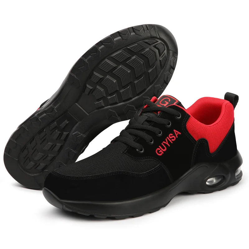 35-50 Air Cushion Working Shoes For Men Anti-Smashing Steel Toe Puncture Proof Construction Safety Shoes Sneakers Male Footwear
