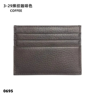 Porte-cartes en cuir de vachette avec logo personnalisé pour femme et homme, sac à cartes fin en cuir véritable, gravure du nom, portefeuille de luxe décontracté