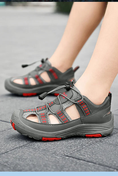 Summer Children Comfortable Sport Water Sandals Outdoor for Boys Closed Toe Anti-Collision Walking Sandals Casual Beach Shoes