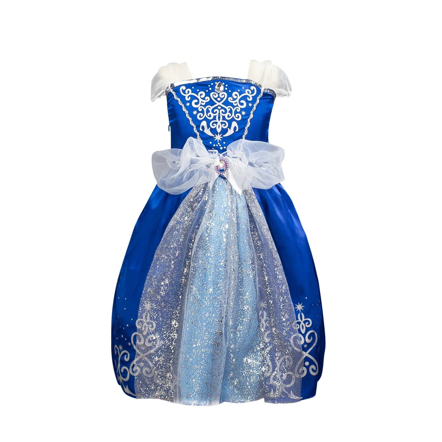Girls Princess Dress Kids Cinderella Snow White Aurora Sofia Rapunzel Cinderella Halloween Costume Children Birthday Party Dress
