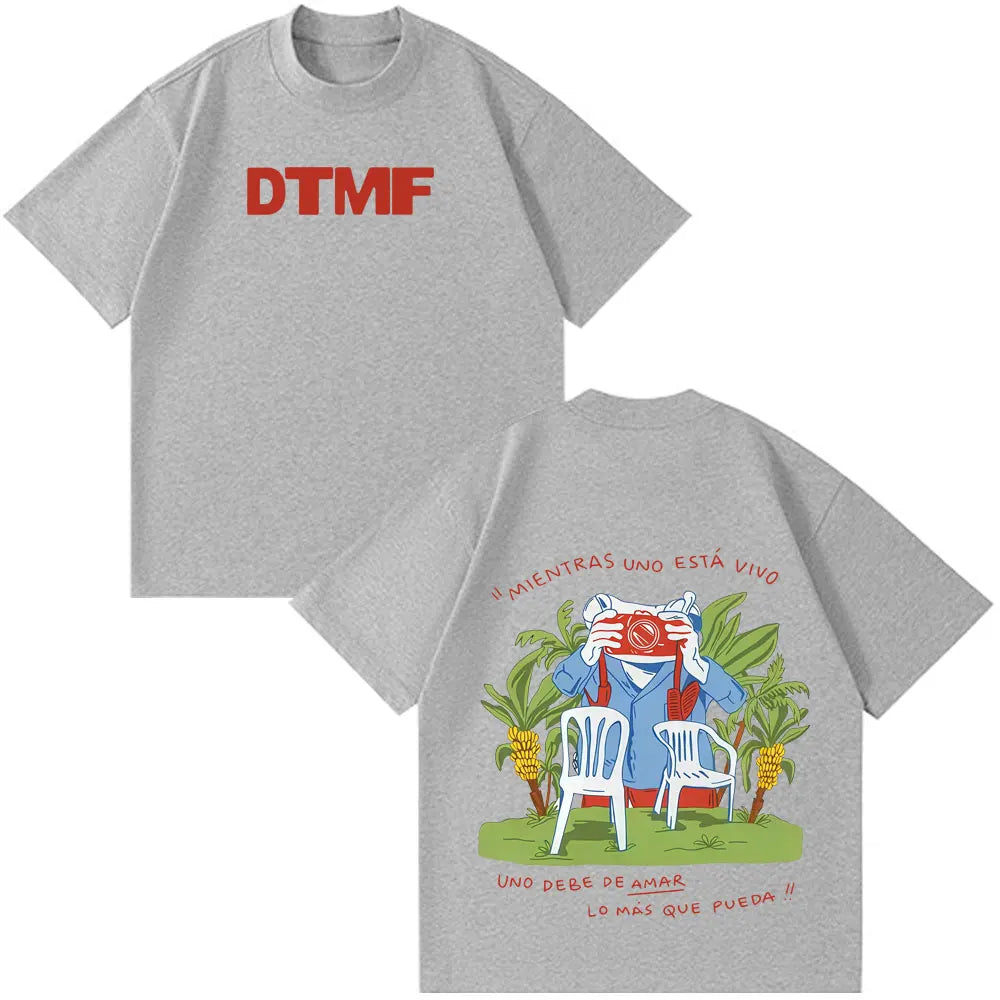 Rapper Bad Bunny Tour 2026 Print T Shirt Men Women Hip Hop Oversized T-shirts Summer Cotton Casual Aesthetic Trendy T-shirt