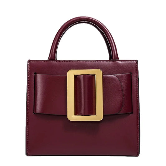 Chic Buckle Handbag Women 2026 New High Quality Trend Exquisite Luxe Shoulder Bag Distinctive Design Faux Leather Crossbody Bag