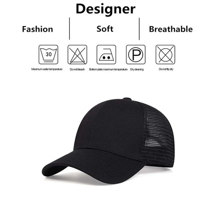 Unisex 8 Lines On The Brim Of The Hat Baseball Net Caps Spring and Summer Outdoor Adjustable Casual Hats Sunscreen Hat