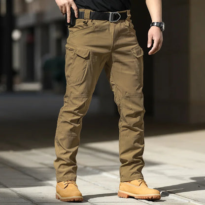Men City Military Tactical Pants Combat Cargo Trousers Multi-pocket Waterproof Wear-resistant Casual Training Overalls Clothing