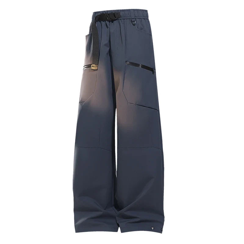 Autumn Hiking Pants Male With Belt Outdoor Waterproof Windproof Camping Trousers Spring Women Wear-Resistant Mountaineering Pant