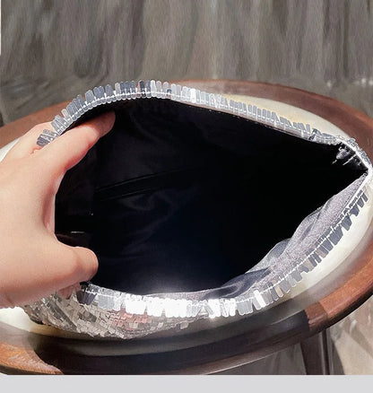 Women Envelope clutch bag Fashion shiny Sequins ladies Clutches Party lady evening bags handbag