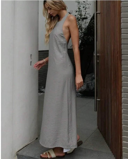 2024 Summer Women Backless Elegant Dress