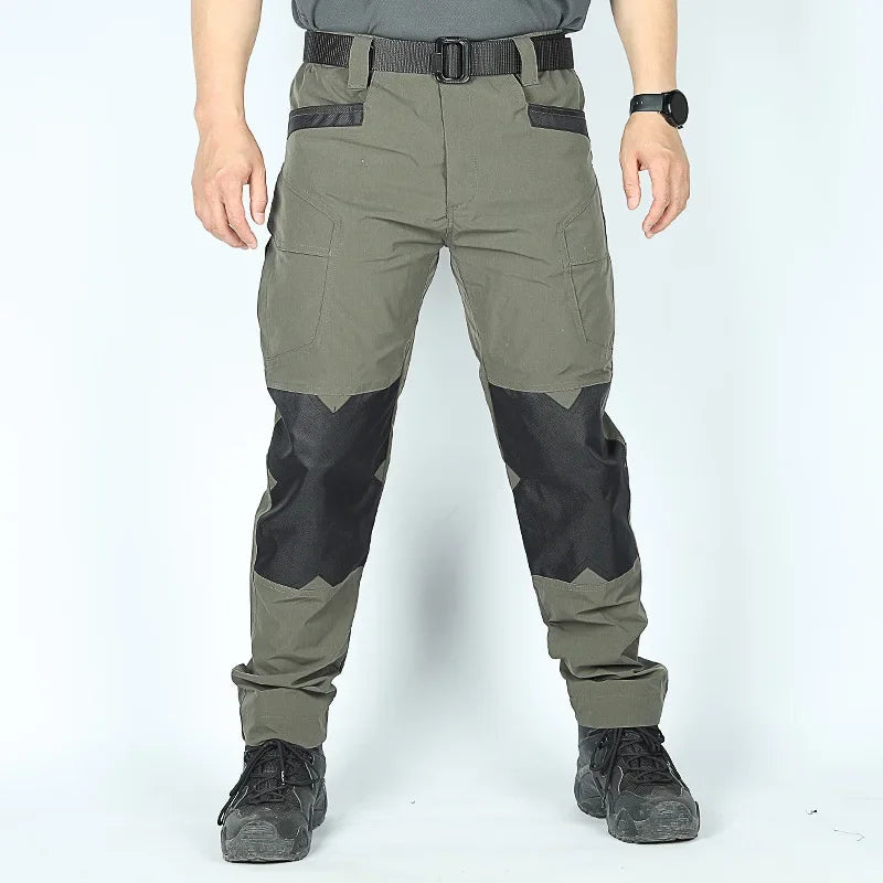 Cargo Pants Outdoor Multi-pocket Tactical Pants Ripstop Waterproof Trousers Male Wear-resistant Training Fishing Workwear Pant