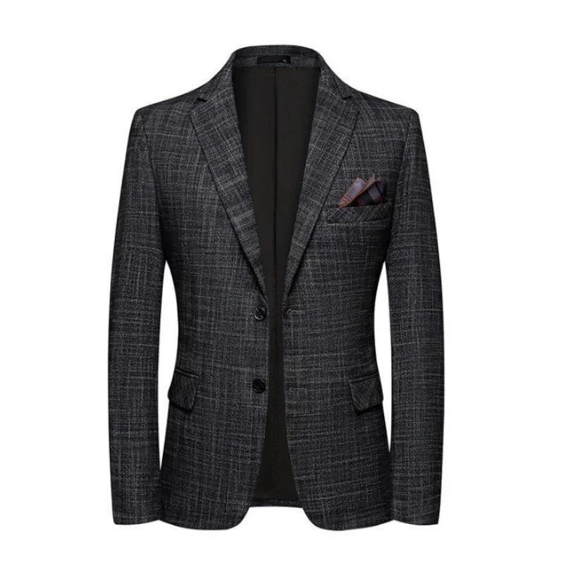 2025 Men's Slim Fit Business Casual Blazer High Quality Fashion All-in-One Banquet Korean Style Handsome Trend for All Seasons