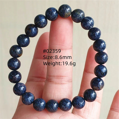 Natural Blue Pietersite Bracelet Women Men Beads Round Beads Chatoyant Cat Eye Fire Pietersite Namibia AAAAAA