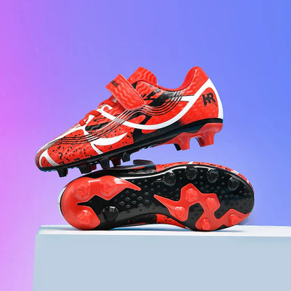 New Men Kids Professional Soccer Shoes Grass Boys Ultralight Football Boots Match Training Shoes Cleats Non-Slip Drop Shipping