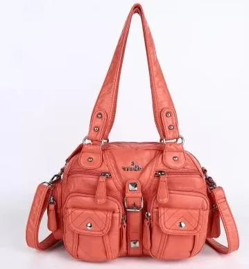 Vintage Women Handbags Fashion Satchel PU Shoulder Bag Top-handle Handbag Dumpling Pack Gifts Shoulder Bags Phone Money Pack