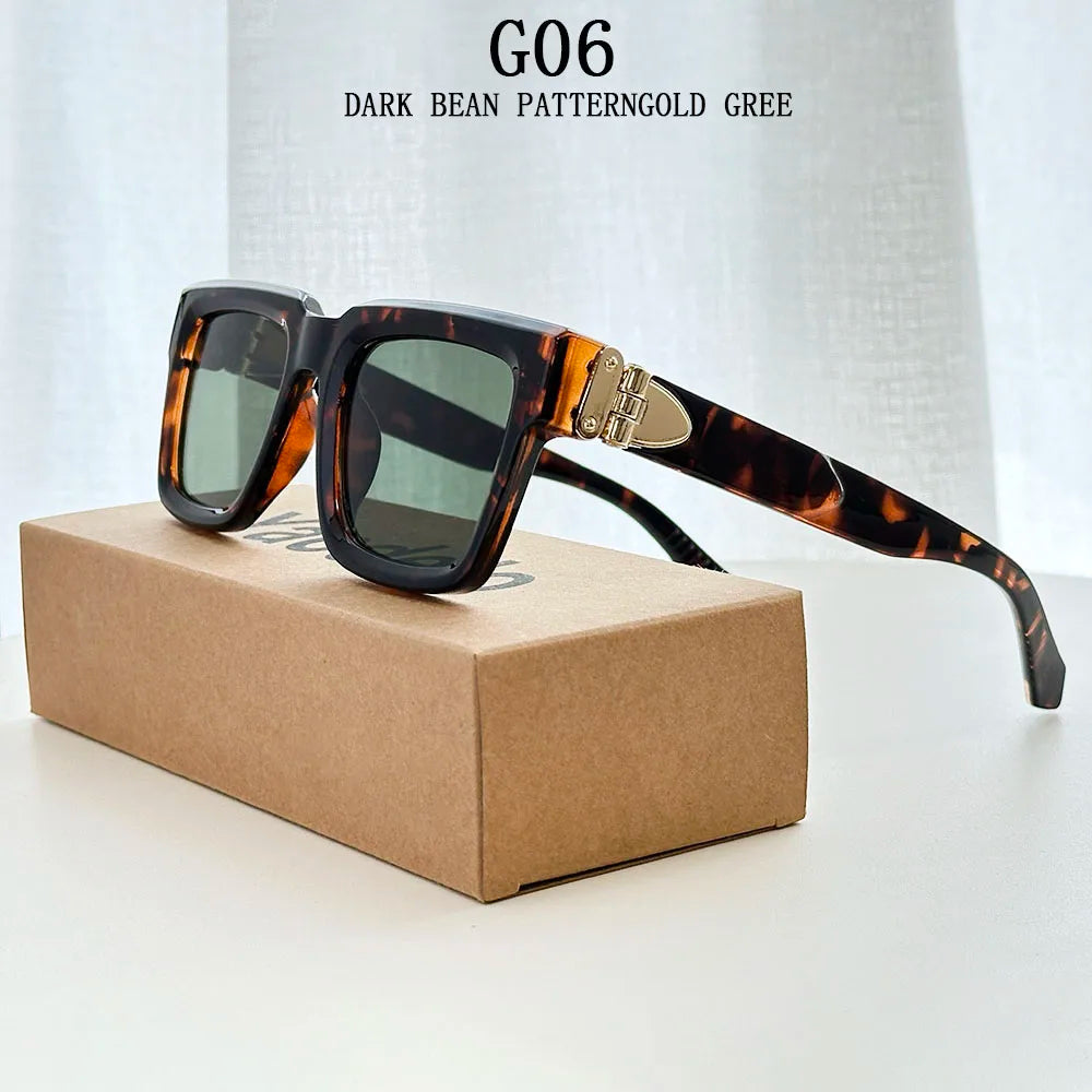 2026 Square Sunglasses Women Trendy Vintage Luxury Sunglass Men Fashion Glasses Gafas De Sol Hombre Luxe Lunette Soleil Femme