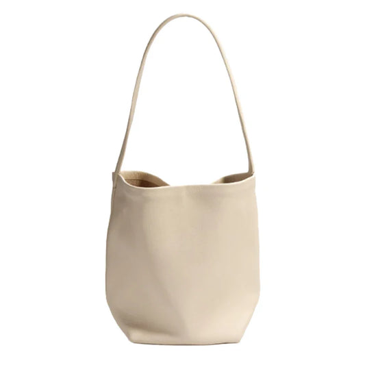 Bucket Bag Large Women's Bag Tote Bag Shoulder Bag Luxury Designer Genuine Leather Handbag Japanese Popular Bag Soft Row