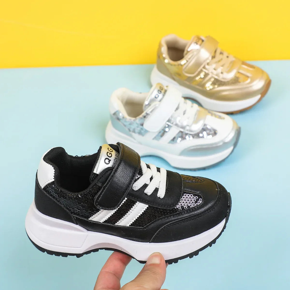 Children Leather Patchwork Sneaker 2025 Spring Autumn New Soft Bottom Casual Shoes School Sports Sneakers for Boys Girls