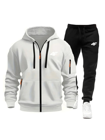 Sets for Men Two Piece Outdoors Mens Tracksuit Set Hot Sales Sportswear Man Sweatpants Hoodie Fashion Comfortable Casual Jogging
