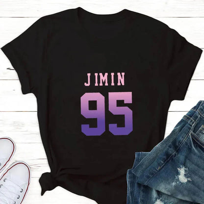 Tops for Women (taehyung) Jungkook Fan T Shirt Women Suga Kpop Harajuku Tshirt Woman Tshirts Aesthetic Clothes