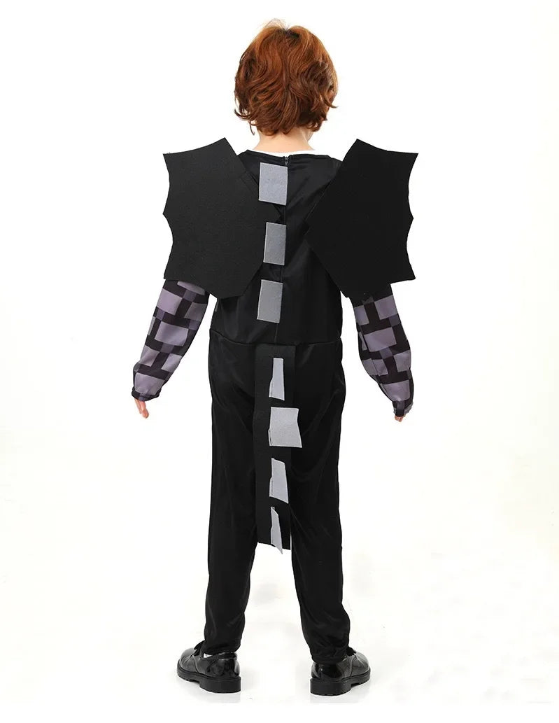 Game Craft My 3D Jumpsuit World Cosplay Costumes Halloween Boys Dragon Mine Outfit Bodysuit Carnival Party Stage Performance