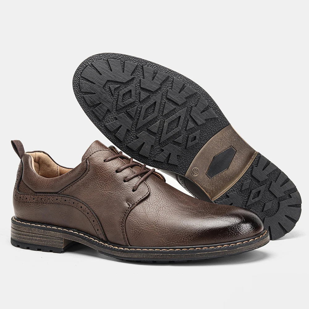 40~46 Casual Shoes Men Fashion Brand Comfortable 2024 Leather Shoes Men #KD726