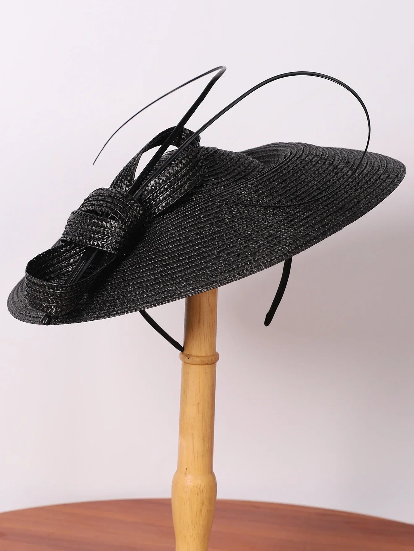 Fascinators Black White Weddings Pillbox Hat For Women Church Hat Sraw Fedora Black Wide Ladies Dress Kentucky Derby Hats