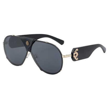 2025 New Toad Mirror Men's Retro Rimless Alloy Legs Sun Glasses Male Pilot Sunglasses Women Driving UV400 Eyewears Gafas De Sol