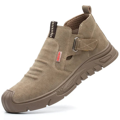 Fashipn 2026 Work Sneakers Men Indestructible Steel Toe Work Shoes Safety Boots For Men Anti-puncture Electric Welding Shoes
