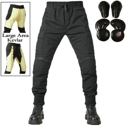 Motorcycle Riding Jeans Pants Soft And Casual Inset Gear Wear-resistant Fireproof Kevlar Protective Layer On Hips And Knees