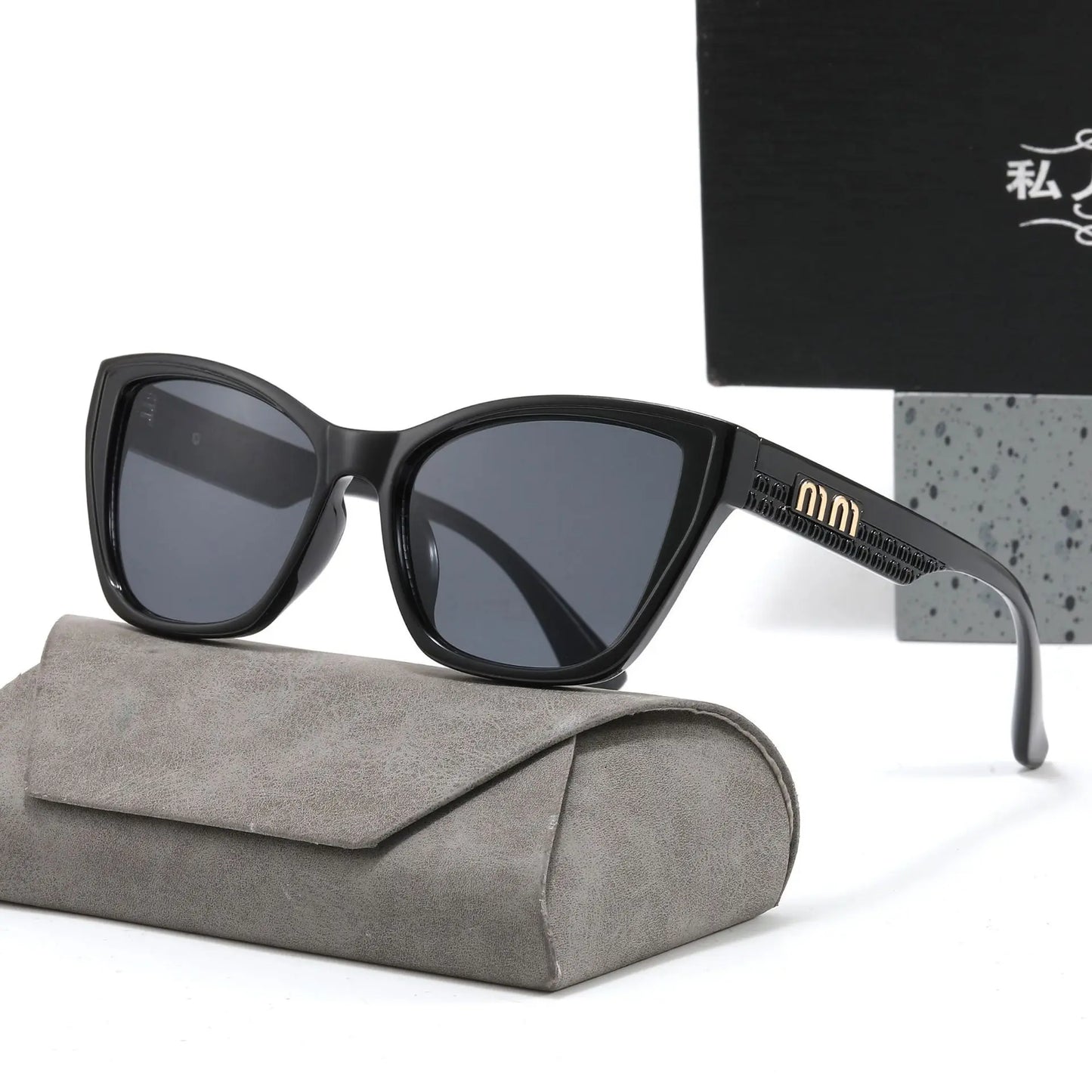 Trendy 2026 New Cat Eye Sunglasses for Women Luxury Square Mens Sun Glasses UV400 Protection Fashion Driving Shades for Women