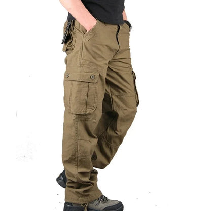 6 Pockets Tactical Cargo Pants Men's Loose Trousers Joggers  Hunting Large Size Casual Pants For Male Outdoor Work Overalls