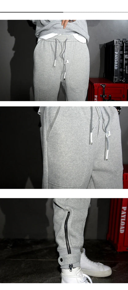 Spring Autumn Korean Fashion Streetwear Hip Hop Sweatpants Kpop Couple Jogging Pants Harajuku Black Sports Harem Joggers Men