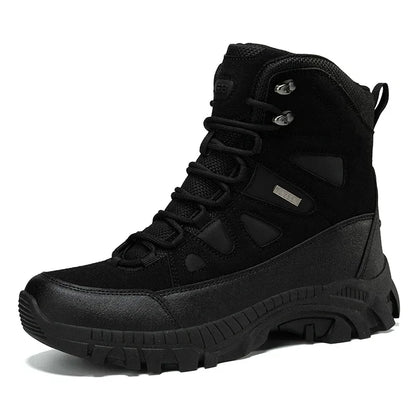 Men Tactical Boots Lace Up Military Army Boot Unisex Work Hiking Shoe Desert Waterproof Brand Climbing Shoe Male Ankle Size Plus