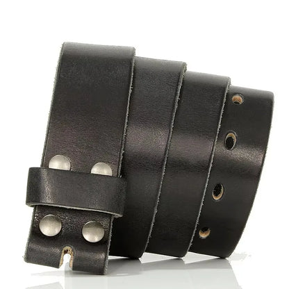 3.8cm width Designers Luxury Brand Belts for Mens High Quality Pin Buckle Male Strap Genuine Leather Waistband,No Buckle