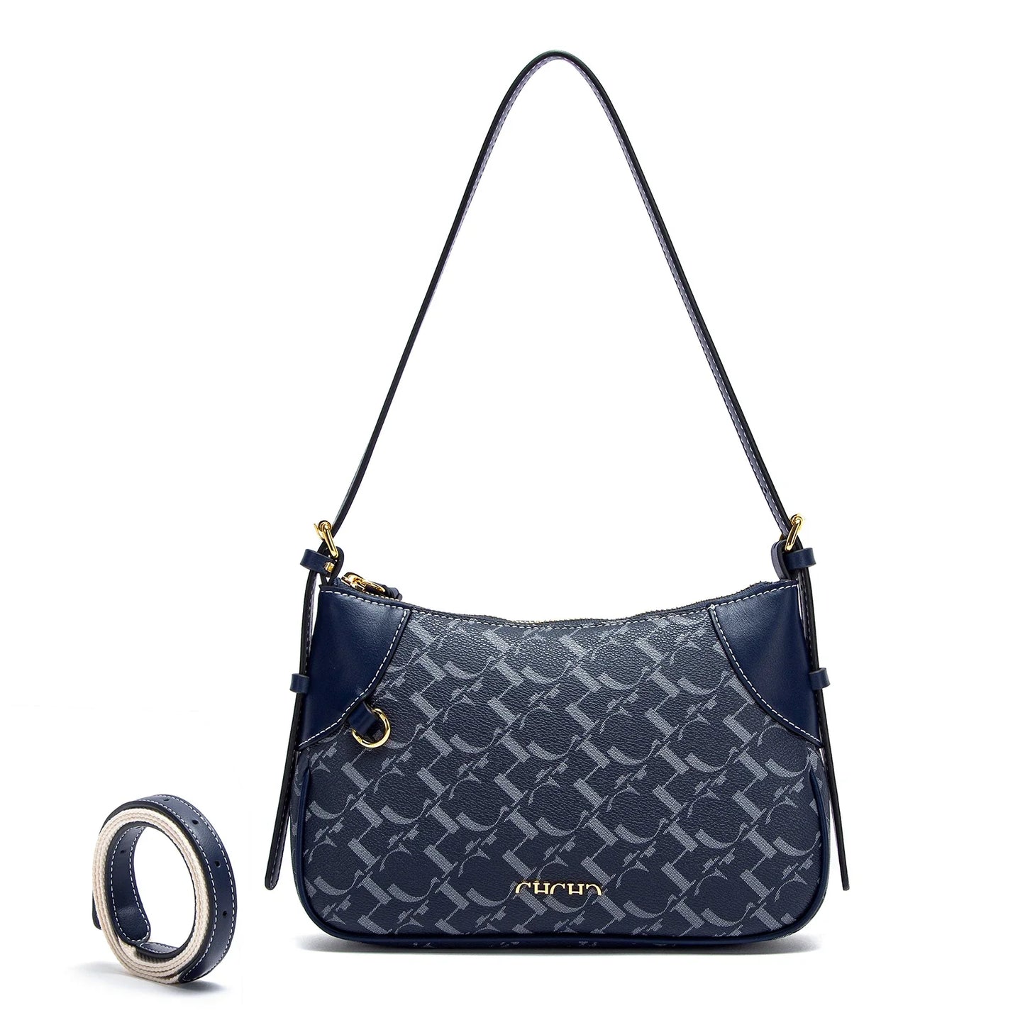 Women's Shoulder Bag 2025 Summer New Simple Crescent Bag with Two Shoulder Straps