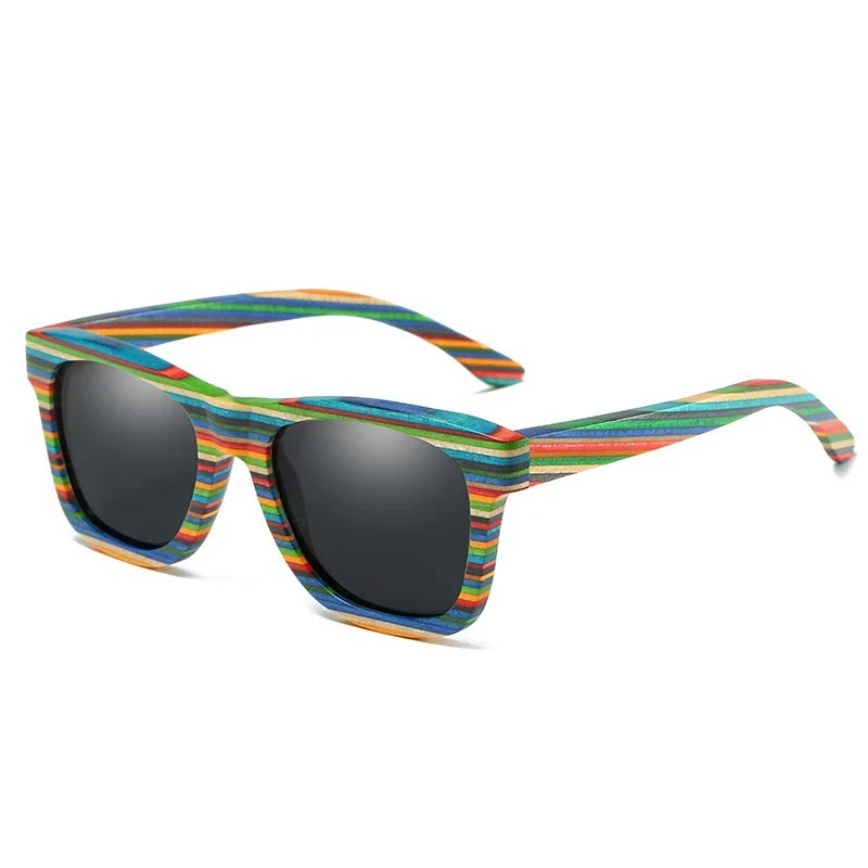 Natural Bamboo And Wooden Sunglasses VIP Manual Polarized Glasses Luxury Brand Environmental Degradable Glasses Gift Box