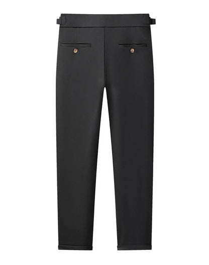 High Quality Mens Stretch Golf Pants Casual Slim Fit Dress Pants Adjustable Waist Tapered Work Cropped Trousers