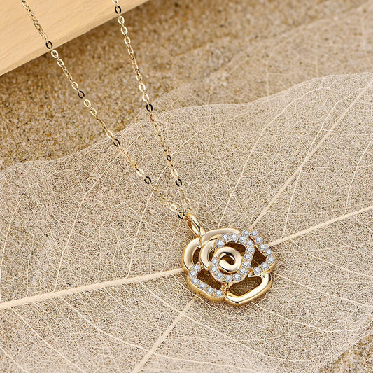 Real Moissanite Necklace Real 925 Sterling Silver Flower Pendant for Women Man Top Quality Wedding Bridal Fine Jewelry