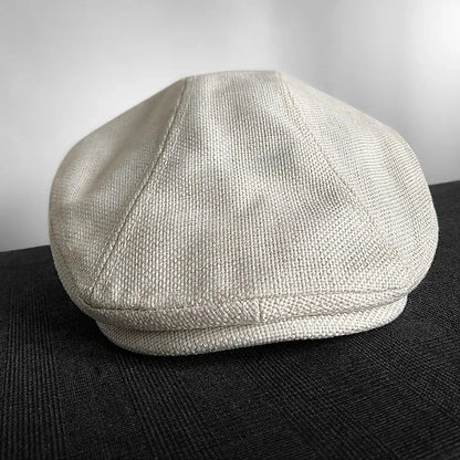 Big Size Summer Linen Solid Newsboy Caps Men and Women Painter Beret Hats Adult Casual Ventilate Sunprotection Advancing Hat