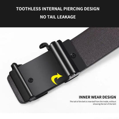 2026 New Product Belt Men's High Quality Toothless Automatic Buckle Casual Men Belt Men's Business Fashion Belt