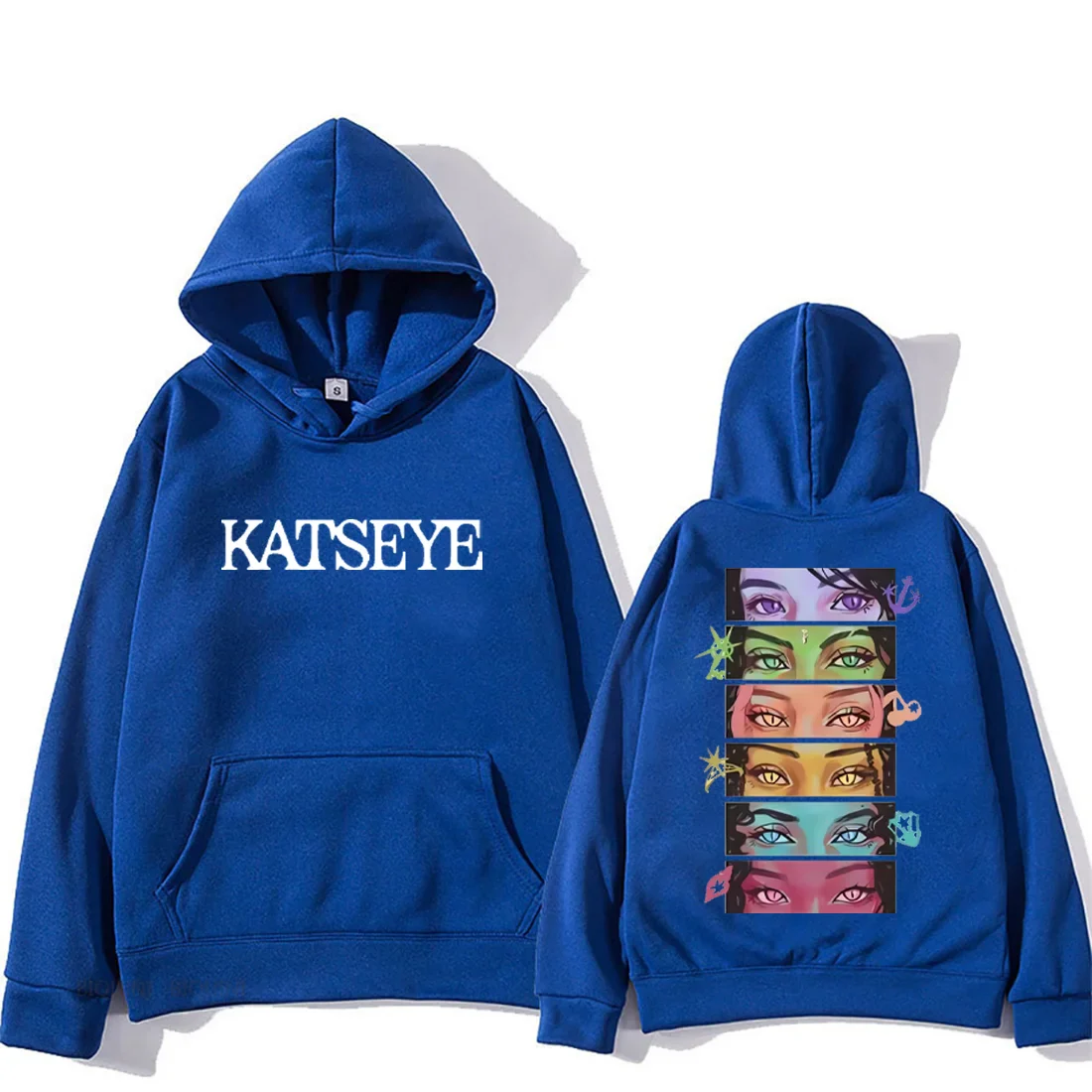 Korean Girl Group KATSEYE Graphics Hoodie Men Women's 2025 Manga Style vintage Fashion streetwear Long Sleeve Fleece Sweatshirts