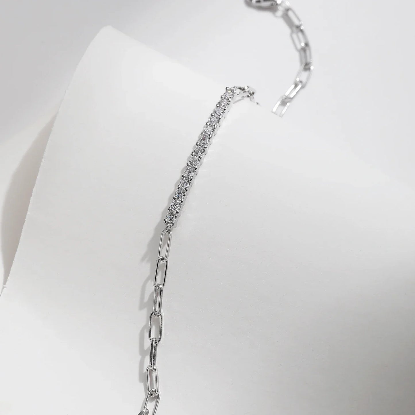 Sparkling D Color Moissanite Bracelet 925 Sterling Silver Lock Stackable Trendy Bracelets For Women Jewelry With Gift Box