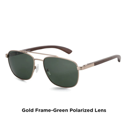 2026 Wood Polarized Sunglasses for Men100% UV Protection Fishing Driving Golf Shade Sun Glasses