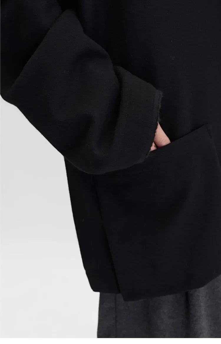 Australian Wool~Woolen Coat, Lightweight Lapel Collar, Straight Silhouette Blazer, Women's New Winter Style
